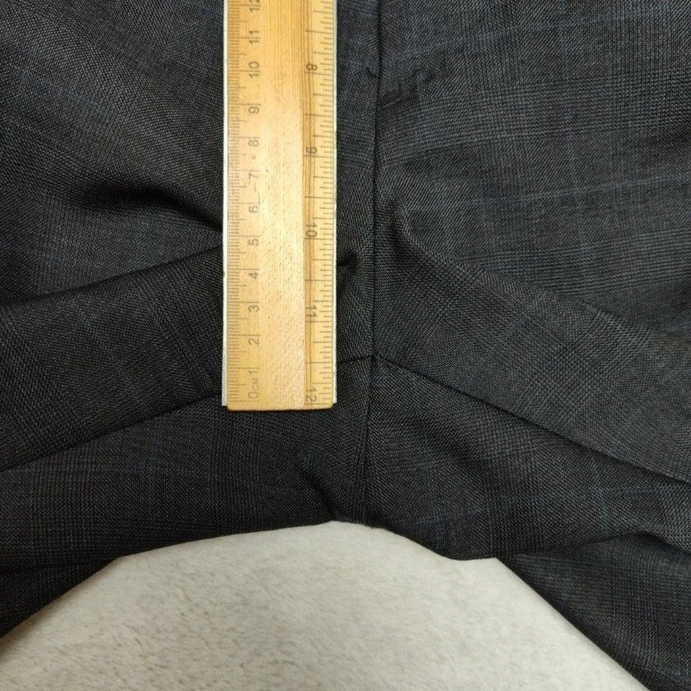 Banana Republic Pants Mens 34x34 Gray Plaid Wool Trabaldo Togna‎ Slim